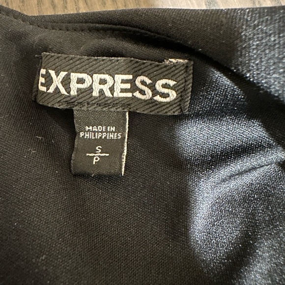 Express Size Small Black Cut-Out Crop Top (Like New!) - Picture 3 of 3